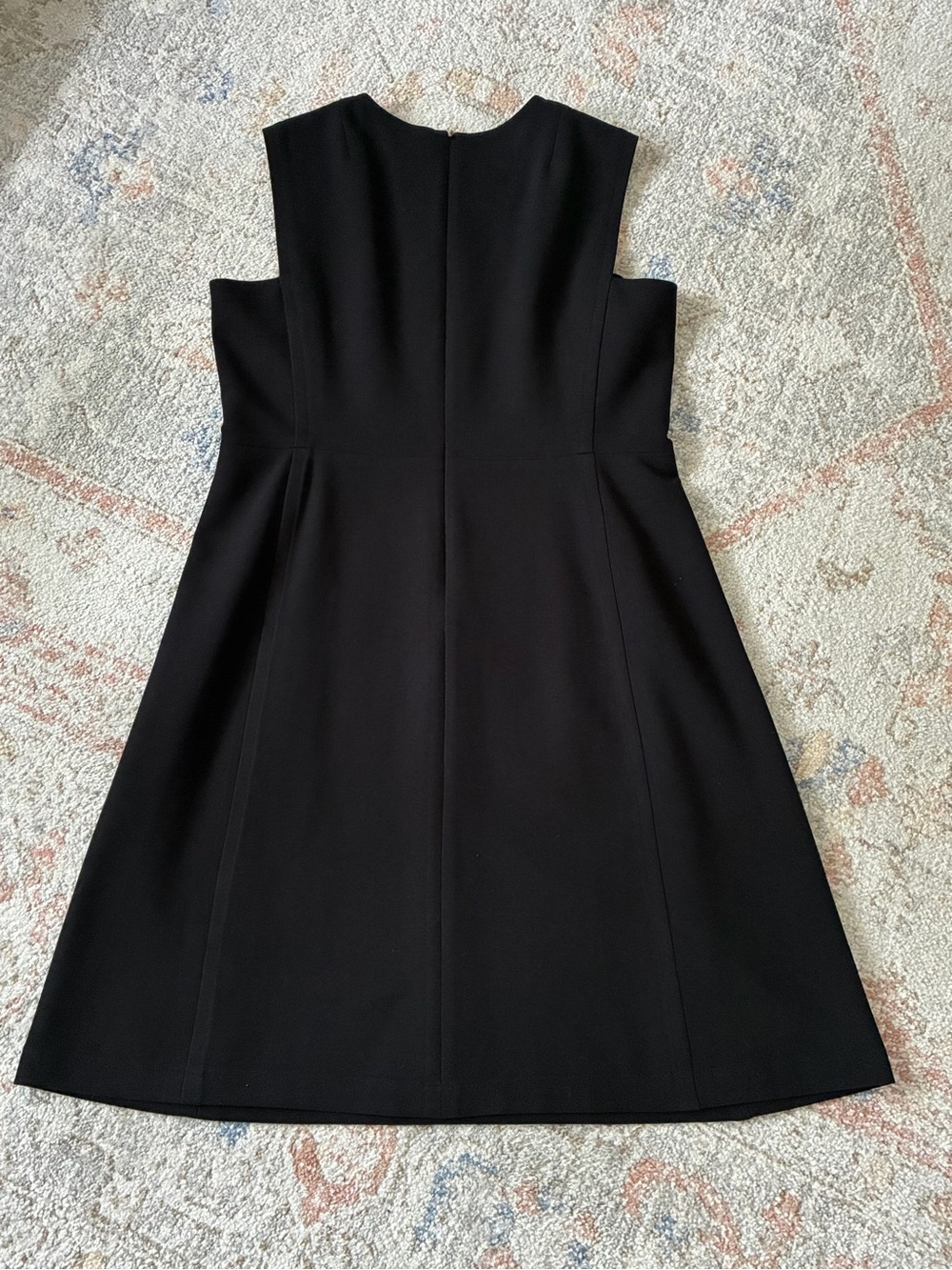 Talbots Black Sleeveless Ponte Fabric Fit-and-Flare Dress - Picture 10 of 10